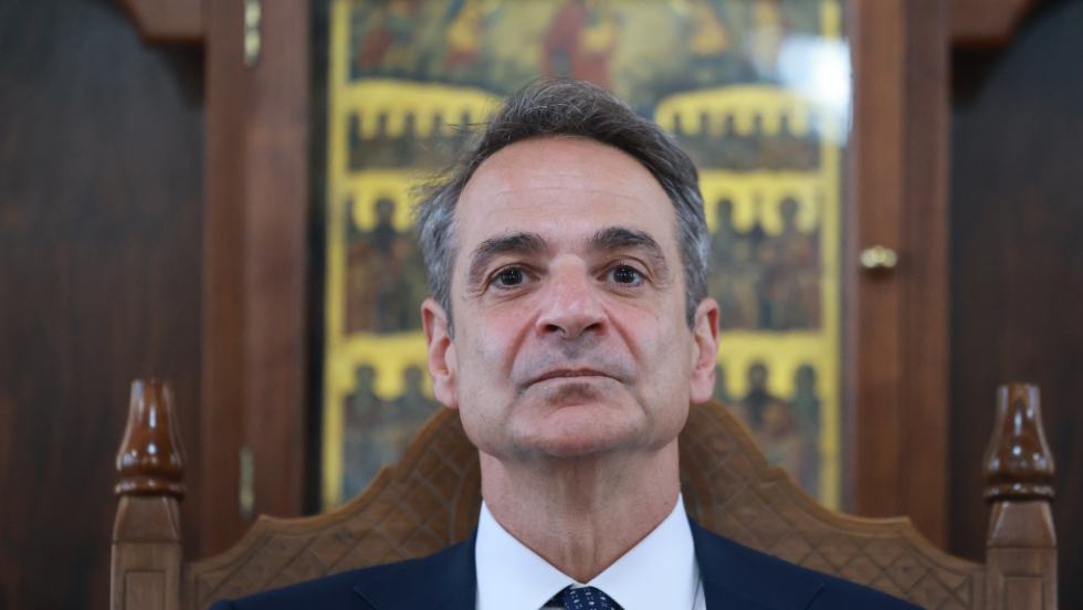 Ο Κυριάκος Μητσοτάκης στο Αγιον Ορος